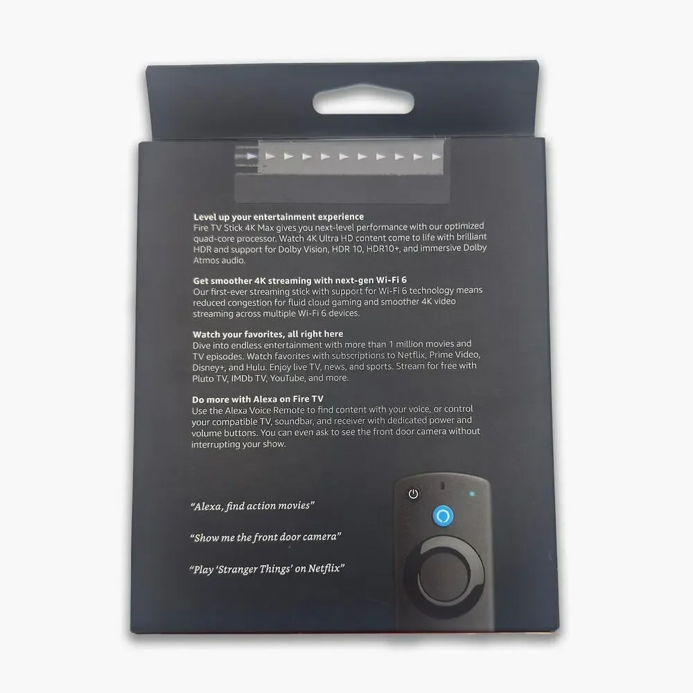 NWT AMAZON Fire TV Stick 4K MAX With Wi-Fi 6 & Alexa (4K/HDR) - Picture 2 of 7